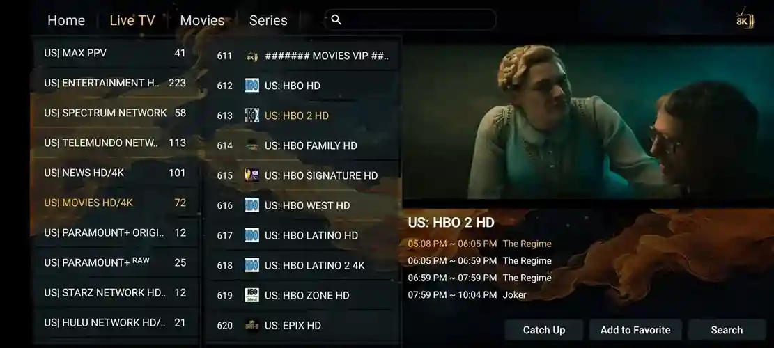 Preview 1 - Wish IPTV Premium IPTV Subscription